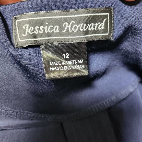 Jessica Howard long Sleeve Bolero Cardigan blue sz 12 - Picture 4 of 6